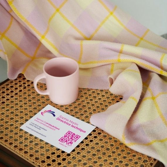 Carte de visite QR code agence web